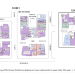 a floor plan of a building with a lot of rooms.