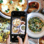 Photo of food on phone