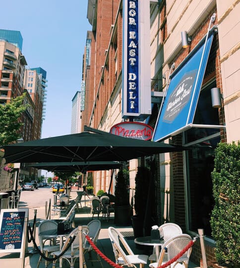 Harbor East Deli Outside Seating