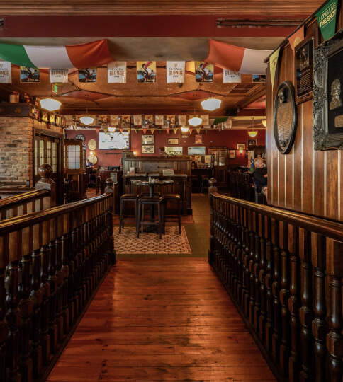 Traditional Irish pub decor
