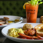 Brunch food and cocktails