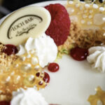 a close up of a dessert in a bowl.
