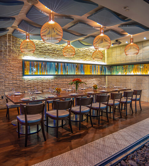 Private dining area