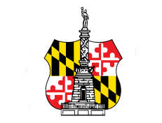a black background with a flag and a tower.
