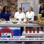 National seafood month with the oregon grill.
