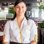 female server at Loch Bar in Philadelphia